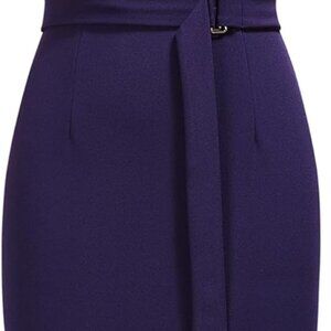Women's Crewneck Sleeveless Wedding Guest Formal Cocktail Dresses